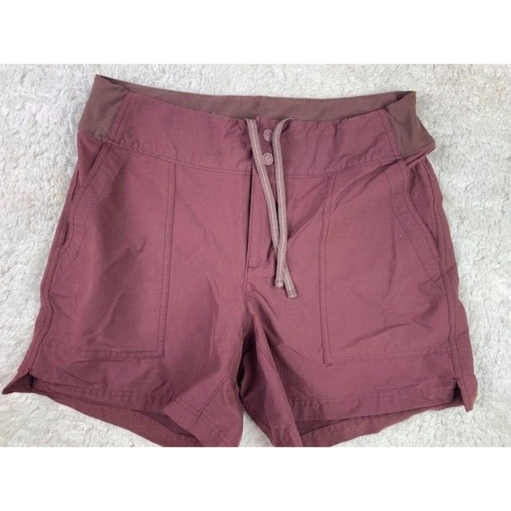 REI Coop Size 10 Womens Shorts Maroon Mid Rise Stretch